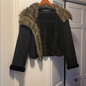 Steve Madden Fur lined Open Jacket